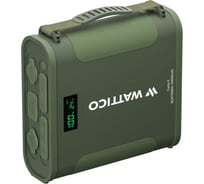 Внешний аккумулятор WATTICO с авторозеткой 12В и 24В походный для туризма 144000mah, фонарь, защита от брызг, lifepo4 BOATSMAN