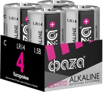 Элемент питания ФАZА алкалиновый C/LR14 1.5В Alkaline Pack-4 (пленка 4шт) 5033160 17403492