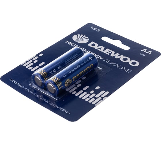 Батарейка Алкалиновый элемент питания DAEWOO AA/LR6 1.5В High Energy Alkaline BL-2 (уп.2шт) 5030299