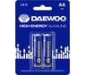 Батарейка Алкалиновый элемент питания DAEWOO AA/LR6 1.5В High Energy Alkaline BL-2 (уп.2шт) 5030299