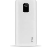 Внешний аккумулятор TTEC PowerSlim Trio LCD 10.000mAh PD 22,5W Powerbank с тройным кабелем USB-A -Lightning/USB-C/Micro USB, белый 2BB202B