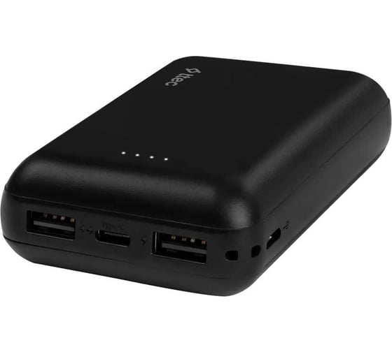 Внешний аккумулятор TTEC ReCharger Duo 10000 mAh Powerbank With USB-C Input/Output, черный 2BB187S