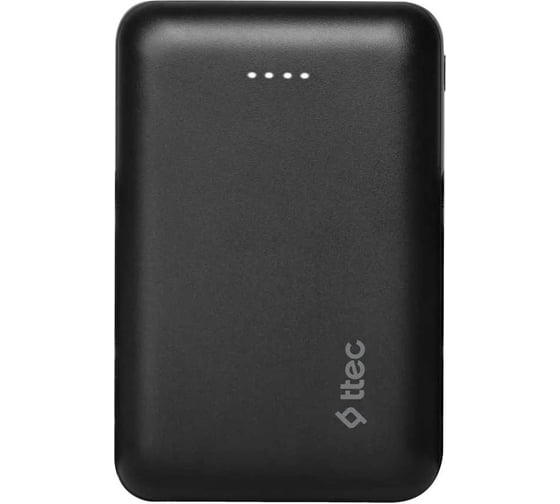 Внешний аккумулятор TTEC ReCharger Duo 10000 mAh Powerbank With USB-C Input/Output, черный 2BB187S