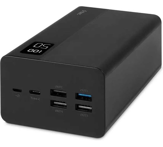 Внешний аккумулятор TTEC ReCharger Mega LCD 50000 mAh PD 20W Powerbank, черный 2BB197S 1