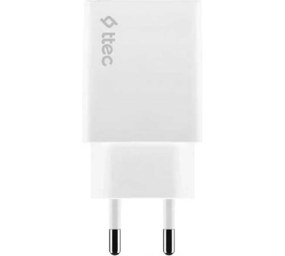 Сетевое зарядное устройство TTEC PD SmartCharger Travel Charger 20W с кабелем USB-C - Lightning (2DK40), белый 2SCS22BL