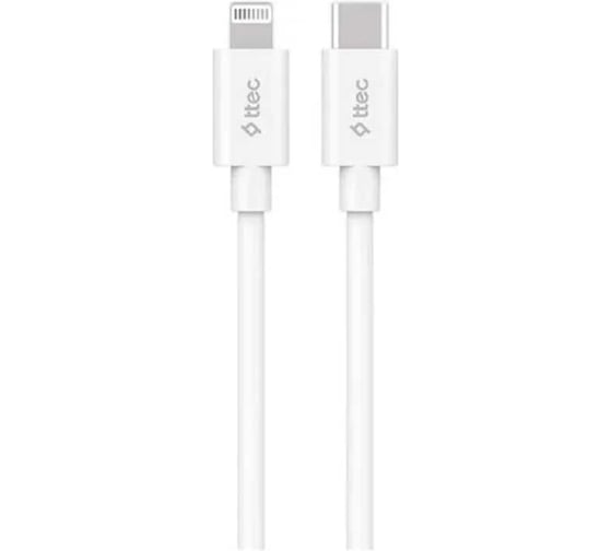 Сетевое зарядное устройство TTEC PD SmartCharger Travel Charger 20W с кабелем USB-C - Lightning (2DK40), белый 2SCS22BL
