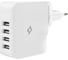 Сетевое зарядное устройство TTEC Quattro Worldwide Travel Charger 5.1A / 25W 4 USB Port, белый 2SC02B 1