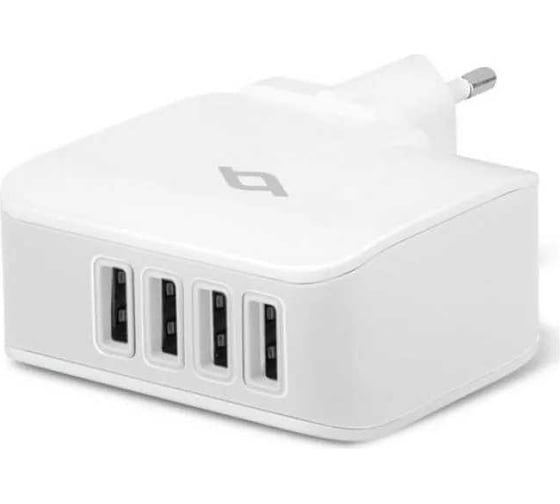 Сетевое зарядное устройство TTEC Quattro Worldwide Travel Charger 5.1A / 25W 4 USB-A Port с переходниками EU/GB/USA, белый 2SC02BUK