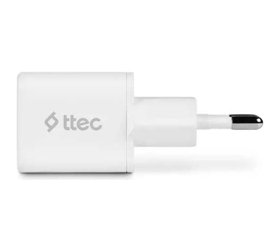 Сетевое зарядное устройство TTEC SmartCharger 20W PD With USB-C - Lightning Cable с кабелем 120 см, белый 2SCP01LB