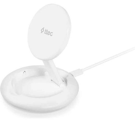 Беспроводная зарядка TTEC складная AirCharger Up M MagSafe Wireless Charger, белый 2KS31B