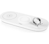 Беспроводная зарядная станция TTEC 3-в-1 SmartCharger Air/iPhone/Apple Watch/AirPods Wireless Fast Charger and PD 20W Travel Charger, белый 2KS21