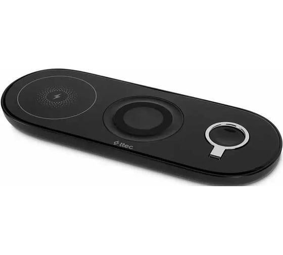 Беспроводная зарядная станция TTEC 3-в-2 AirCharger Trio 3 İN 1 iPhone + Apple Watch + AirPods Wireless Speed Charging Station, черный 2 2KS16S