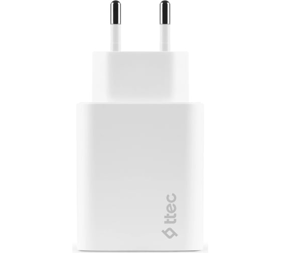 Сетевое зарядное устройство TTEC SmartCharger Duo 30WPD Travel Charger USB-C+USB-A. Цвет: белый 2SCS24B