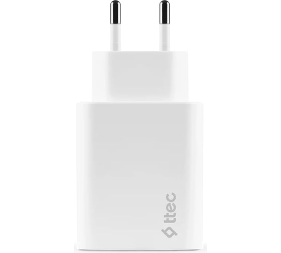 Сетевое зарядное устройство TTEC SmartCharger Duo PD 40W Travel Charger USB-C + USB-C. Цвет: белый 2SCS27B