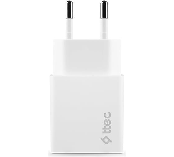 Сетевое зарядное устройство TTEC SmartCharger Duo PD Charger 2хUSB-A 2.4A 12W. Цвет: белый 2SCS21B