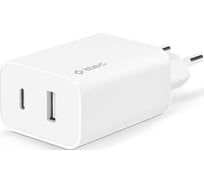 Сетевое зарядное устройство TTEC SmartCharger Duo USB-C+USB-A Travel Charger 2.4A. Цвет: белый 2SCS25B