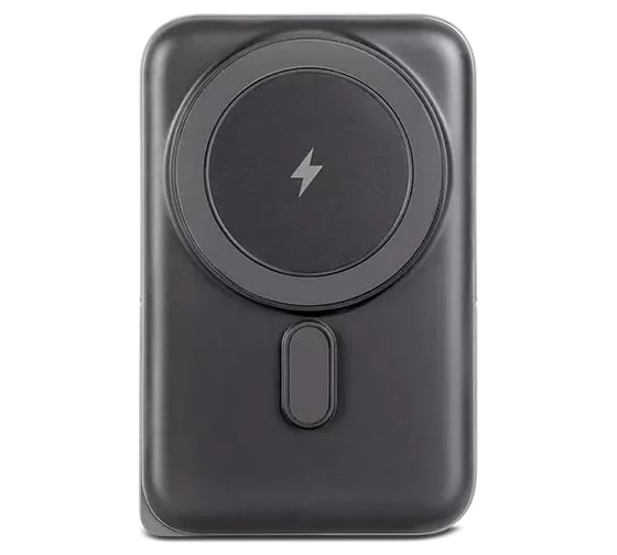 Внешний аккумулятор портативный TTEC ReCharger Pro M LCD 10.000mAh MagSafe Compatible PD 20W Powerbank с подставкой. Цвет: черный 2BB222S 1