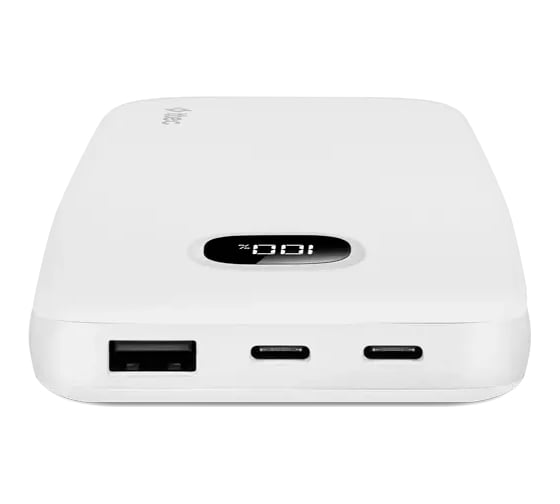 Внешний аккумулятор TTEC ChargeUp Pro LCD 10.000mAh PD 20W Powerbank. Цвет: белый 2BB209B