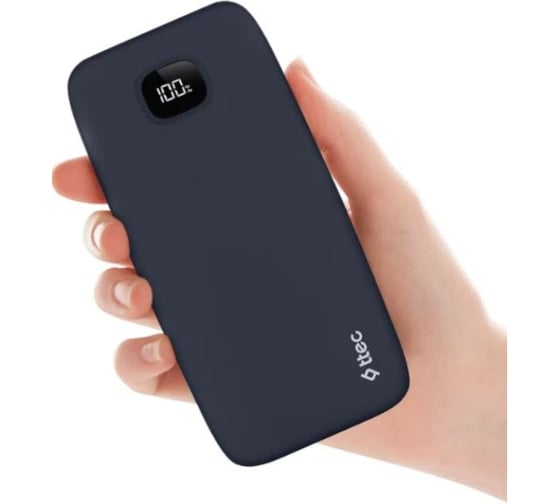 Внешний аккумулятор TTEC ChargeUp Pro LCD 10000mAh PD 20W Powerbank. Цвет: темно-синий 2BB209L