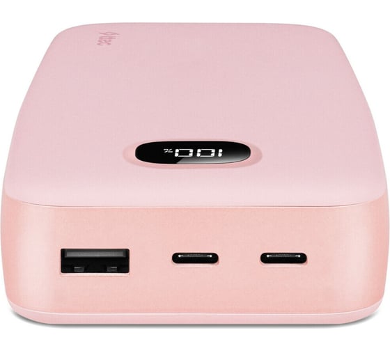 Внешний аккумулятор TTEC ChargeUp Pro LCD 20.000mAh PD 20W Powerbank. Цвет: розовый 2BB213TP