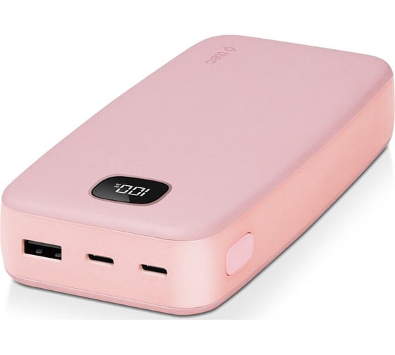 Внешний аккумулятор TTEC ChargeUp Pro LCD 20.000mAh PD 20W Powerbank. Цвет: розовый 2BB213TP