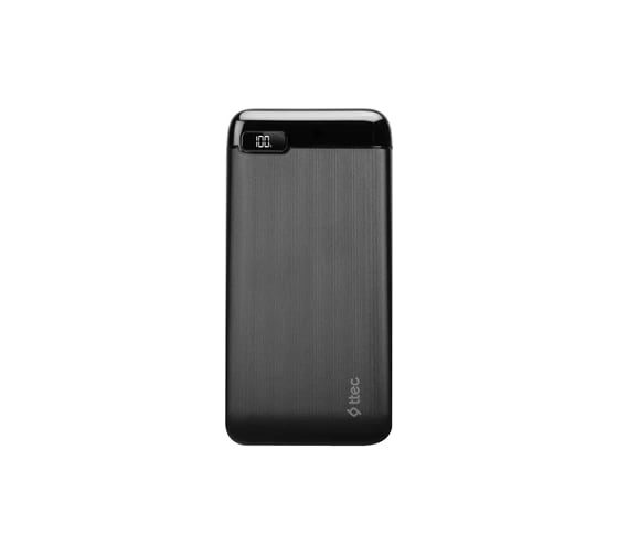 Внешний аккумулятор TTEC PowerSlim LCD 10000 mAh Powerbank with USB-C Input/Output. Цвет: черный 2BB183S
