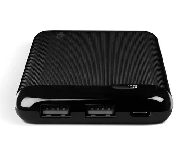 Внешний аккумулятор TTEC PowerSlim LCD 10000 mAh Powerbank with USB-C Input/Output. Цвет: черный 2BB183S