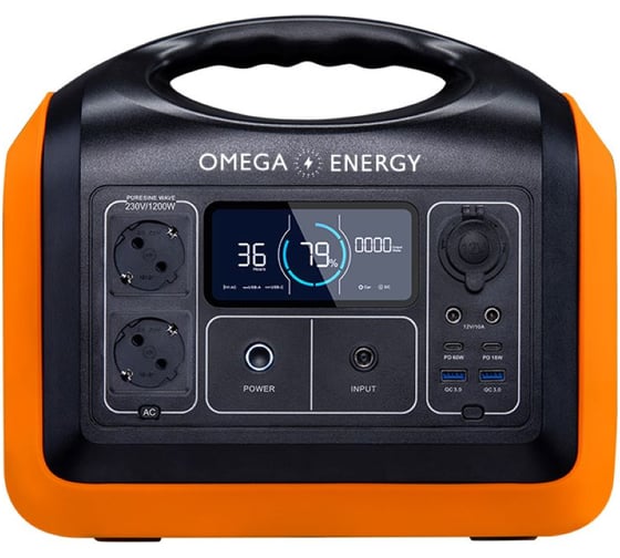 Портативная электростанция OMEGA ENERGY 1200 UPP-1200