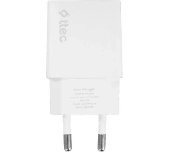 Сетевое зарядное устройство TTEC SmartCharger Travel Charger 2.1A, Цвет: белый 2SCS20B