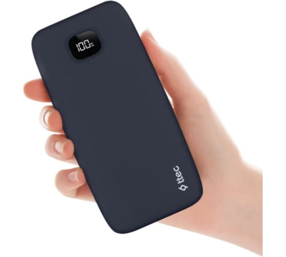 Внешний аккумулятор TTEC ChargeUp LCD 10.000mAh, Цвет: темно-синий 2BB205L