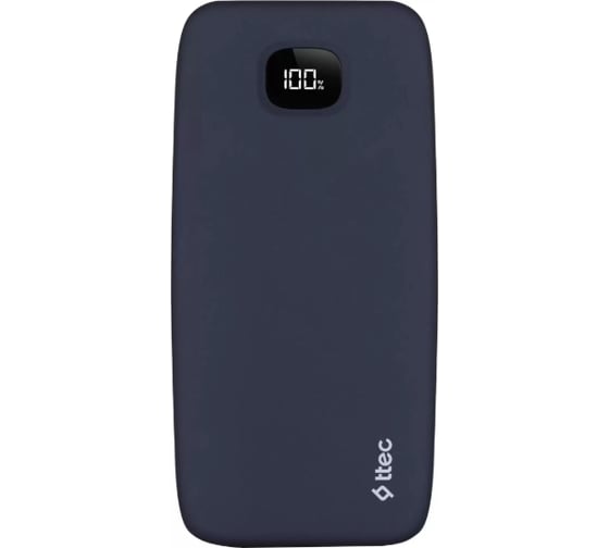 Внешний аккумулятор TTEC ChargeUp LCD 20000mAh Powerbank, Цвет: темно-синий 2BB211L