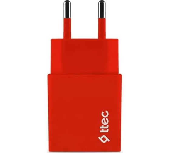 Сетевое зарядное устройство TTEC SmartCharger Travel Charger 2.1A с кабелем Type-C. Цвет: красный 2SCS20CK