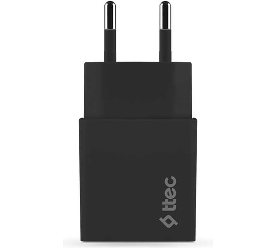 Сетевое зарядное устройство TTEC SmartCharger Travel Charger 2.1A с кабелем Type-C. Цвет: черный 2SCS20CS