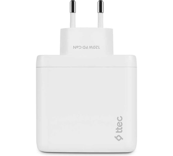 Сетевое зарядное устройство TTEC SmartCharger Trio GAN 120W PD Travel Charger 2 USB-C+USB-A. Цвет: белый 2SCG04B