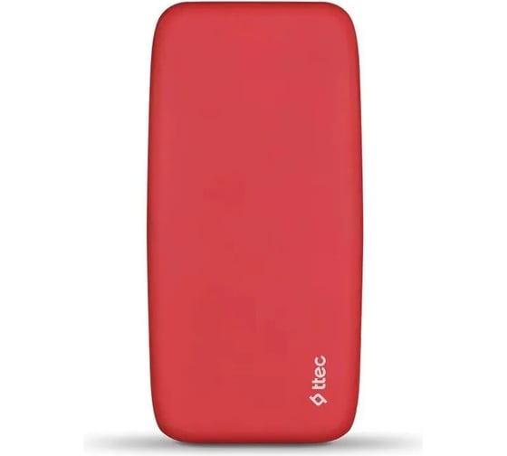 Внешний аккумулятор TTEC ChargeUp Pro 20.000mAh, PD 20W, Powerbank, цвет: красный 2BB212GK
