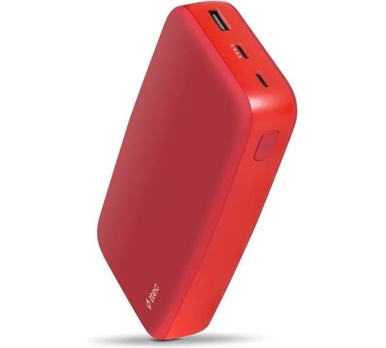 Внешний аккумулятор TTEC ChargeUp Pro 20.000mAh, PD 20W, Powerbank, цвет: красный 2BB212GK