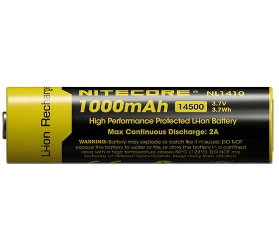 Аккумулятор NITECORE NL1410 14500 Li-ion 3.7v 1000mA 0594
