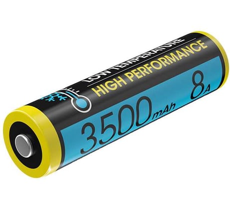 Аккумулятор NITECORE NL1835LTHP 18650 (-40C) Li-ion 3.6v 3500mA 8A морозостойкий 21871