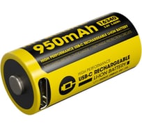 Аккумулятор NITECORE NL169R USB-C RCR123/16340 Li-ion 3.7v 950mAH 0595