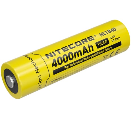 Аккумулятор NITECORE NL1840 18650 Li-ion 3.6v 4000mAh 0650