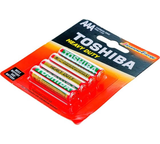 Солевой элемент питания Toshiba R03 KG 4 /card 4401