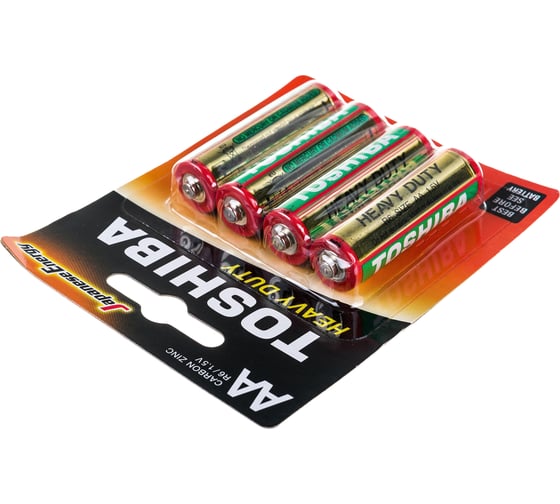 Солевой элемент питания Toshiba R6 KG 4/card 3402