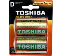 Солевой элемент питания Toshiba R20 KG 2/card 1401