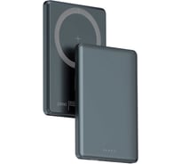 Внешний аккумулятор PERO PB11 5000 mAh, Li-Pol, MagSafe, серый PB11GR