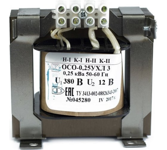 Автотрансформатор TDM ELECTRIC ОСО-0,25 380/12 SQ0719-0006 1