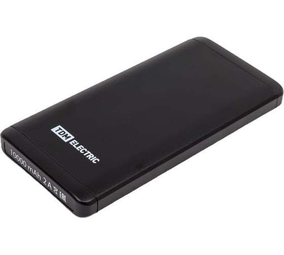 Внешний аккумулятор TDM ELECTRIC "Юкон 4", 10 000 mAh, 2 А, 2 USB, SQ1703-0004