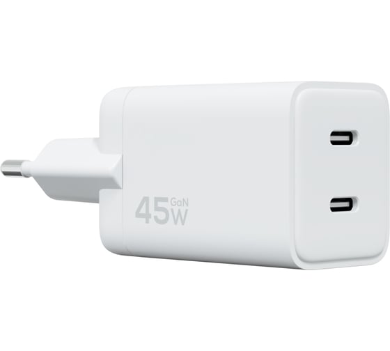 Cетевое зарядное устройство MAGSSORY Nano Pro 45W GaN, с функцией быстрой зарядки, белый ACH010w