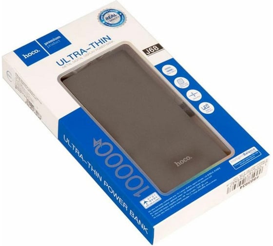 Внешний аккумулятор Hoco J68 Resourceful 5V, 2.0A, 10000mAh, серый 803934
