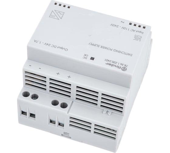 Импульсный источник питания Finder 230В AC - 24В DC, 36Вт, 1, 5А, 783612302401