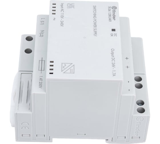 Импульсный источник питания Finder 230В AC - 24В DC, 36Вт, 1, 5А, 783612302401